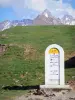 Col d'Aubisque - Odometer at Aubisque Pass - Altitude 1709 metros