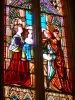 Colegiata de Uzeste - Dentro de la ventana de Notre Dame