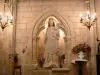Collegiata d'Uzeste - All'interno del Notre Dame : Bambino Vergine e