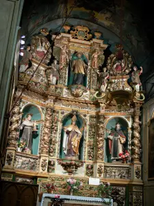 Collioure - Inside the Notre-Dame-des-Anges church: altar of the Saint-Eloi chapel