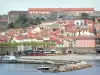 Collioure - Fort Miradou com vista para a cidade velha de Collioure e o mar Mediterrâneo