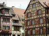 Colmar - Maisons à colombages aux façades colorées