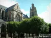 Compiègne - Église Saint-Jacques et arbres