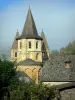 Conques - Achthoekige klokkentorens en Romaanse abdij van Sainte-Foy