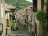 Cordes-sur-Ciel - Steile straten en huizen van de stad