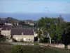 Corniche angevine - De la corniche, vue sur des maisons