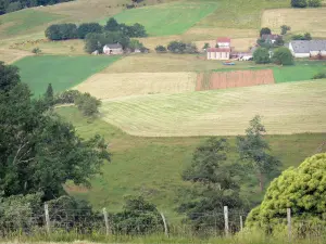 Corrèze landscapes - Landscape Yssandonnais from the puy Yssandon