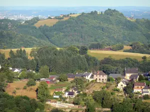 Corrèze landscapes - Landscape of the town of Aubazine