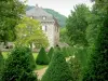 Corrèze landscapes - Château du Saillant and garden