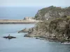 Côte Vermeille - Côte rocheuse, jetée de Port-Vendres et mer Méditerranée