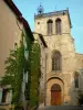 Courpière church - Saint-Martin Romanesque church and its Gothic tower; in the Livradois-Forez Regional Nature Park