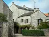 O Couvertoirade - Casas de pedra da vila medieval