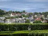 Guide of the Creuse - Guéret - Lampposts and hedges with view of the houses of the city