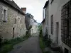 Crissay-sur-Manse - Straat vol met bloemen, planten en huizen in de vallei van de Manse
