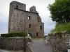 Crocq - Remains (the two towers) of the ancient fortified castle