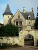 Cunault - Kasteel Cunault en portaal (portal)