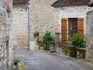 Curemonte - Steegje bekleed met stenen huizen