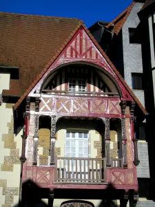 Deauville - Côte Fleurie: fachada de uma casa de madeira