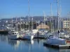 Deauville - Blumenküste: Schiffe und Segelboote des Jachthafens (Yachthafen)