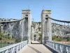 Défilé de Donzère - Pont du Robinet sur le fleuve Rhône et falaises calcaires