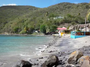 Deshaies - Restaurantes al aire libre en la playa