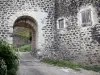 Dichtungen - Befestigtes Tor des Dorfes