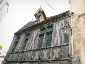 Dijon - Old half-timbered facade of the Millière house