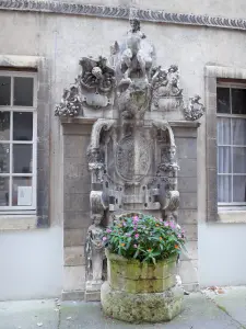 Dijon - Alter Brunnen im Hof der Stadtbibliothek