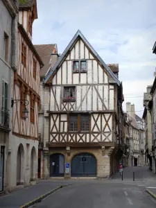 Dijon - Half-timbered houses in the old town
