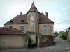 Dorpen van de Haute-Saône - Huis met een torentje (geglazuurde tegels)