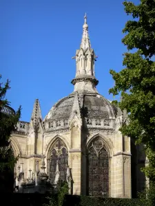 Dreux - Capela Real Saint-Louis e galhos de árvores