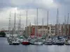 Dunkerque - Bateaux et voiliers du port du Bassin du Commerce (port de plaisance)