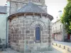 Église de Saignes - Chevet roman de l'église Sainte-Croix