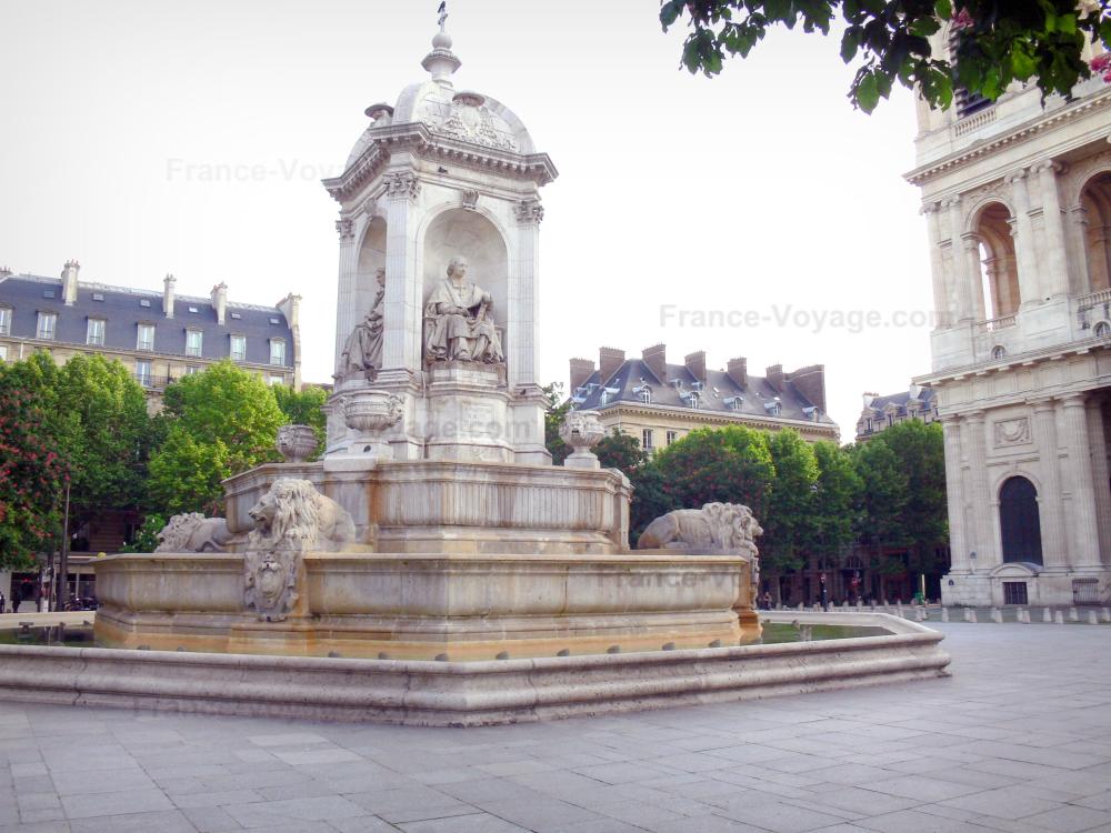 Église Saint-Sulpice - Fontaine de la place Saint-Sulpice