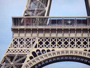 Eiffel tower - View of the first floor of the Eiffel tower