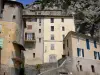 Entrevaux - Facades of houses