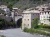 Entrevaux - Var river, bridge, fortifications and houses of the medieval village