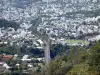 Estrada da montanha - Vista da cidade de Saint-Denis