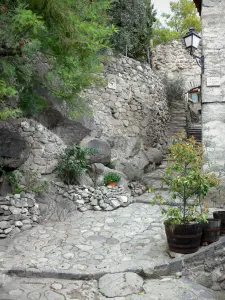 Eus - Paved street in the village