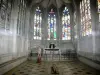 Évreux - Intérieur de la cathédrale Notre-Dame : chapelle de la Mère de Dieu abritant une statue de la Vierge à l'enfant