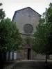 Eymoutiers - Portal e roseta da igreja colegiada de Saint-Étienne