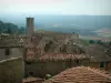 Faiança - Vista dos telhados das casas, a igreja e os arredores