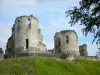 Fère-en-Tardenois - Sporen van het feodale kasteel van Fère-en-Tardenois: torens van de middeleeuwse burcht