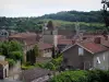 Figeac - Vue sur les toits des maisons de la vieille ville, en Quercy