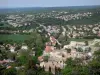 Forcalquier - Von der Zitadelle aus, Blick auf die Stadt und die umliegenden Landschaften