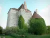 Fourchaud castle - Keep and towers of the medieval fortress; in the town of Besson