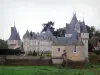 Frazé castle - Towers and buildings of the castle, in Perche