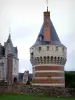 Frazé castle - Tower of the castle, in Perche