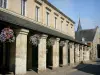 Fresnay-sur-Sarthe - Flower-bedecked covered market hall