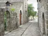 La Garde-Guérin - Geplaveide straat met stenen huizen, de stad van Prevencheres, in het Parc National des Cevennes